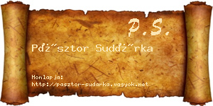 Pásztor Sudárka névjegykártya